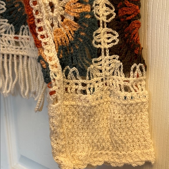 Sterling & Stitch Bohemian Crochet Fringe Sweater XS - Picture 5 of 5